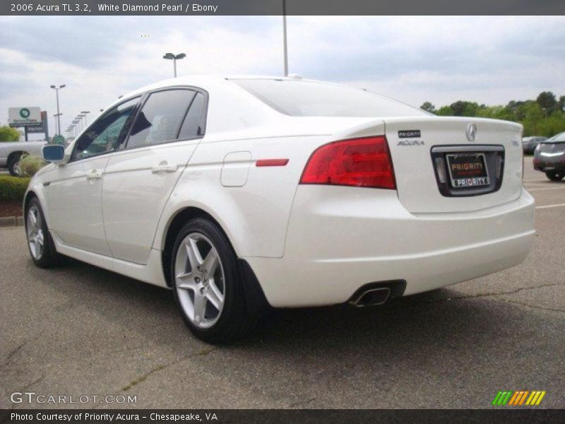 White Diamond Pearl / Ebony 2006 Acura TL 3.2