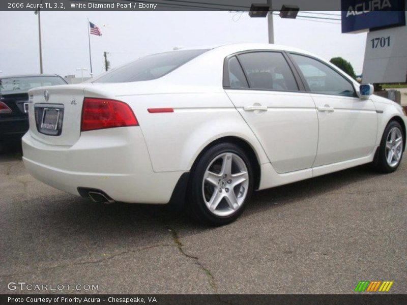 White Diamond Pearl / Ebony 2006 Acura TL 3.2