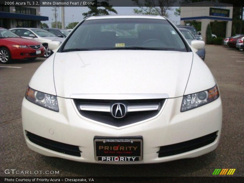 White Diamond Pearl / Ebony 2006 Acura TL 3.2