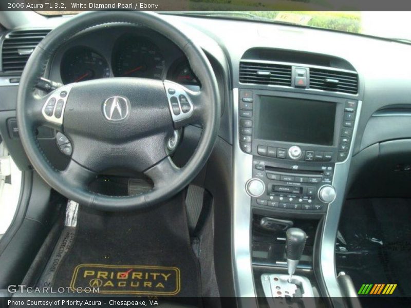 White Diamond Pearl / Ebony 2006 Acura TL 3.2