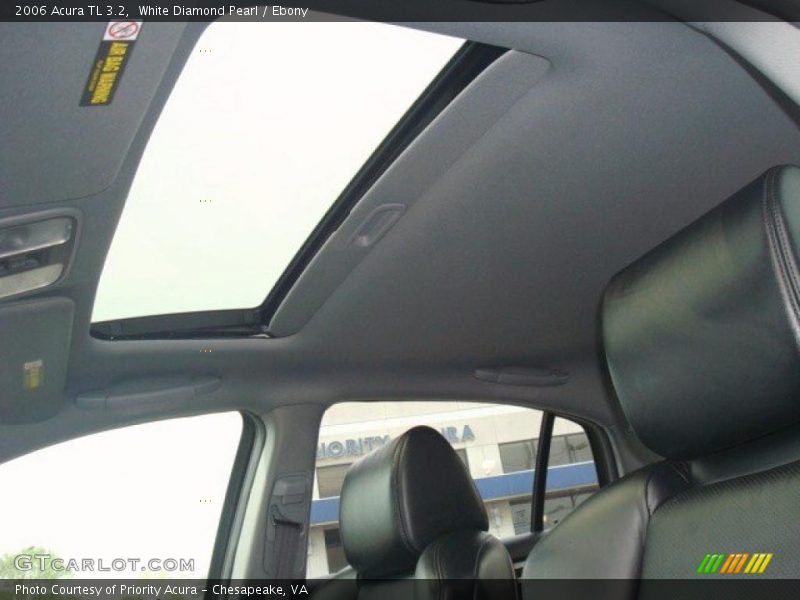 White Diamond Pearl / Ebony 2006 Acura TL 3.2