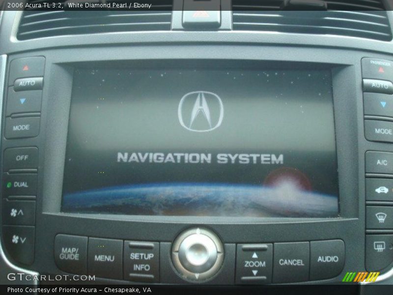 White Diamond Pearl / Ebony 2006 Acura TL 3.2