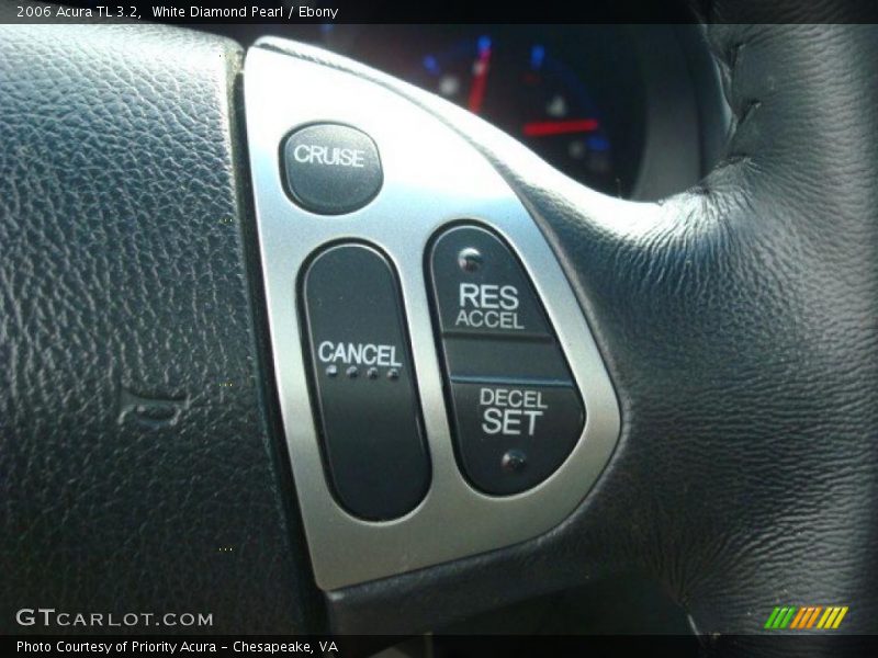 White Diamond Pearl / Ebony 2006 Acura TL 3.2