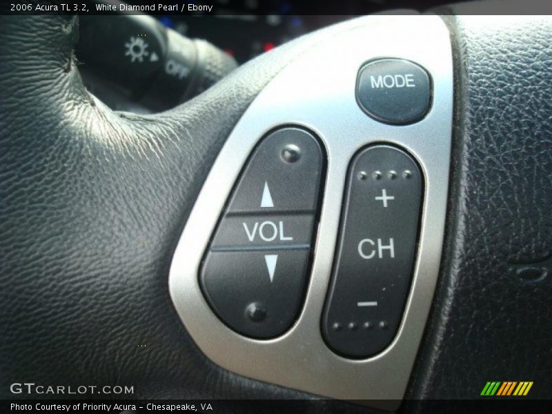 White Diamond Pearl / Ebony 2006 Acura TL 3.2