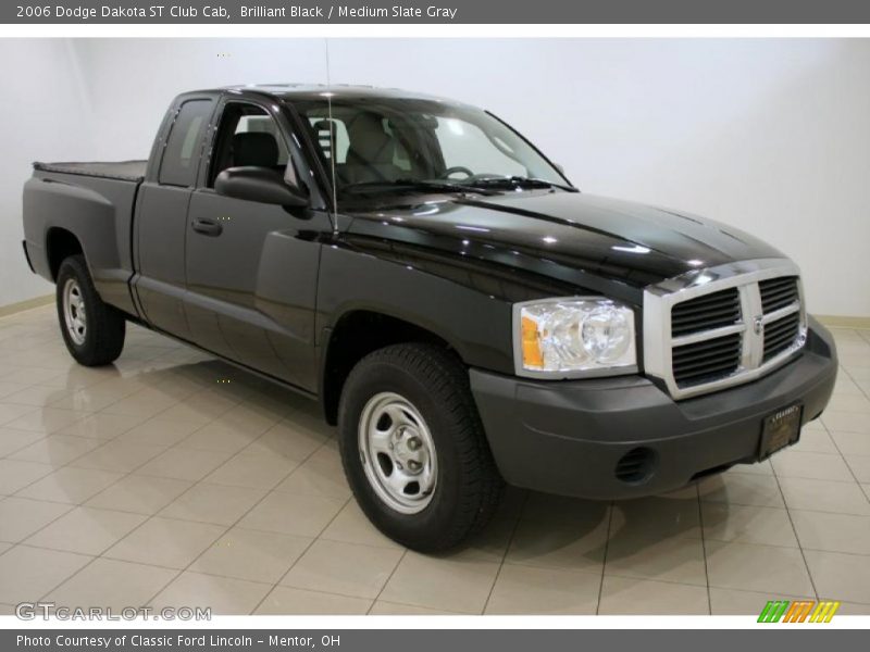 Brilliant Black / Medium Slate Gray 2006 Dodge Dakota ST Club Cab
