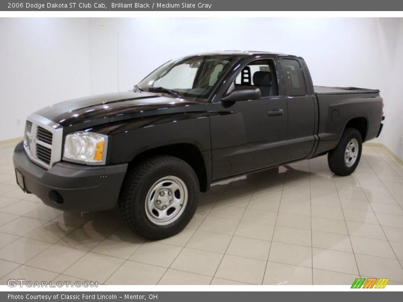 Brilliant Black / Medium Slate Gray 2006 Dodge Dakota ST Club Cab