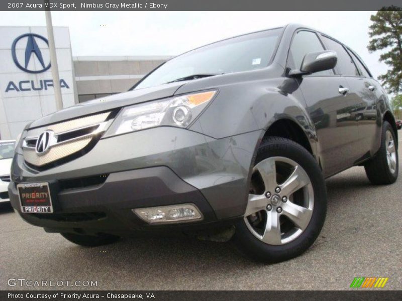 Nimbus Gray Metallic / Ebony 2007 Acura MDX Sport