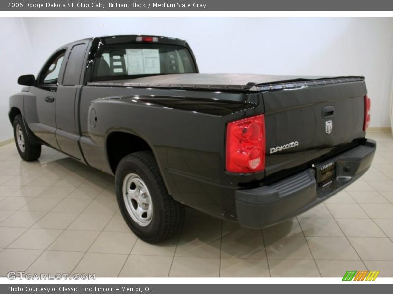 Brilliant Black / Medium Slate Gray 2006 Dodge Dakota ST Club Cab