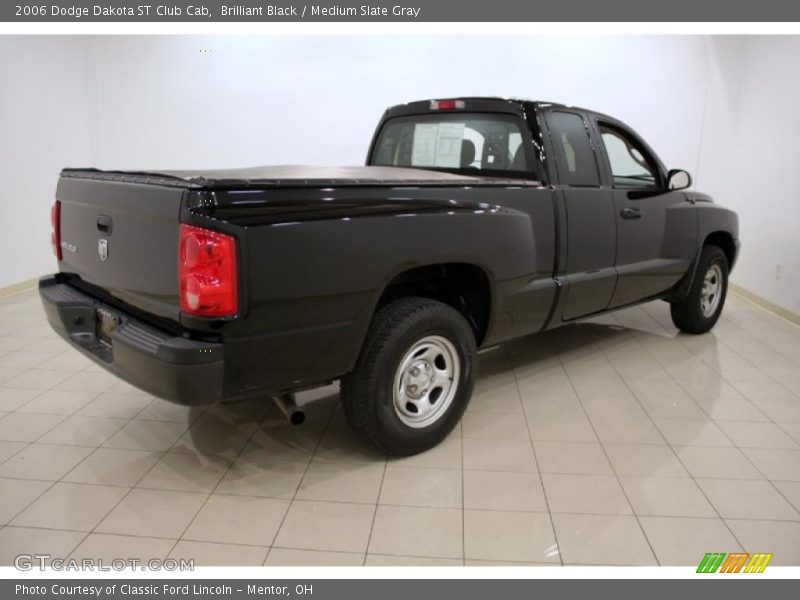 Brilliant Black / Medium Slate Gray 2006 Dodge Dakota ST Club Cab
