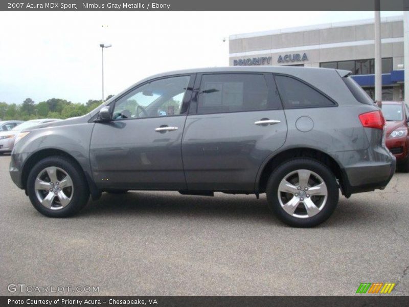 Nimbus Gray Metallic / Ebony 2007 Acura MDX Sport