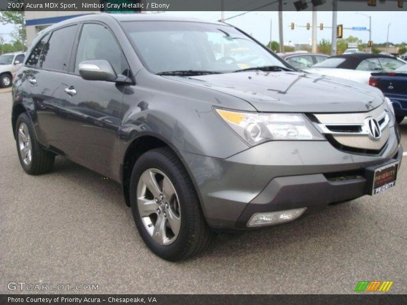 Nimbus Gray Metallic / Ebony 2007 Acura MDX Sport