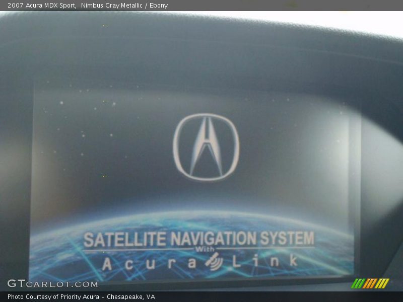 Nimbus Gray Metallic / Ebony 2007 Acura MDX Sport