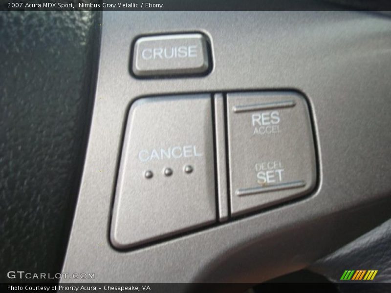 Nimbus Gray Metallic / Ebony 2007 Acura MDX Sport