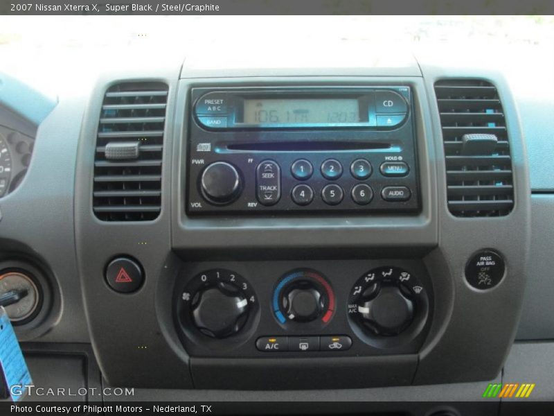 Super Black / Steel/Graphite 2007 Nissan Xterra X