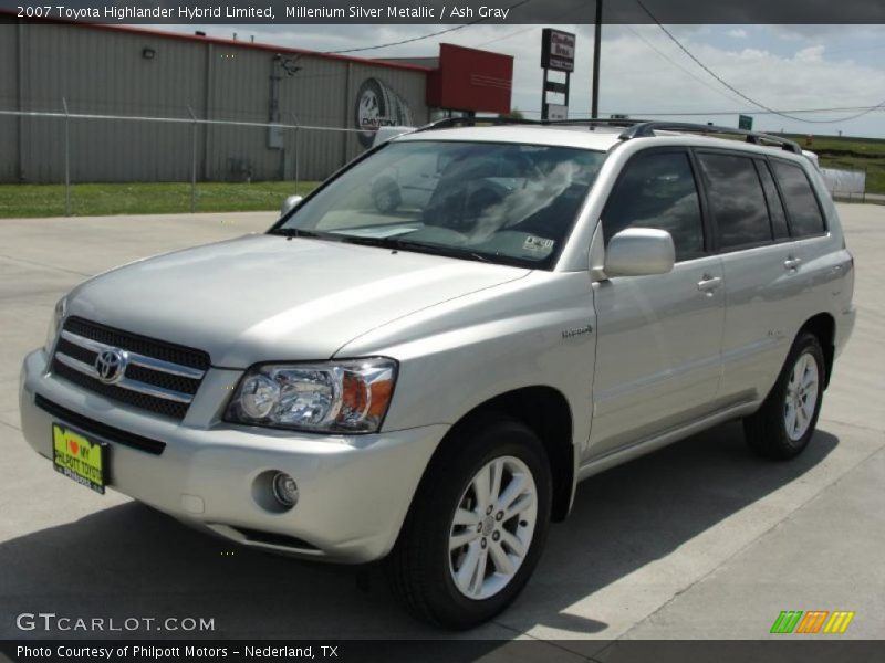 Millenium Silver Metallic / Ash Gray 2007 Toyota Highlander Hybrid Limited