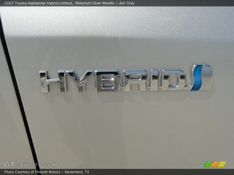 Millenium Silver Metallic / Ash Gray 2007 Toyota Highlander Hybrid Limited