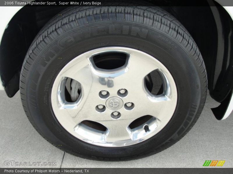 Super White / Ivory Beige 2006 Toyota Highlander Sport