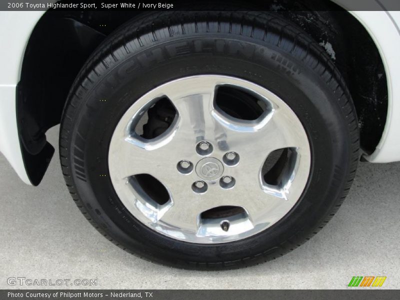 Super White / Ivory Beige 2006 Toyota Highlander Sport