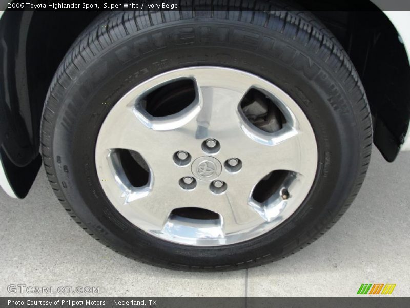 Super White / Ivory Beige 2006 Toyota Highlander Sport