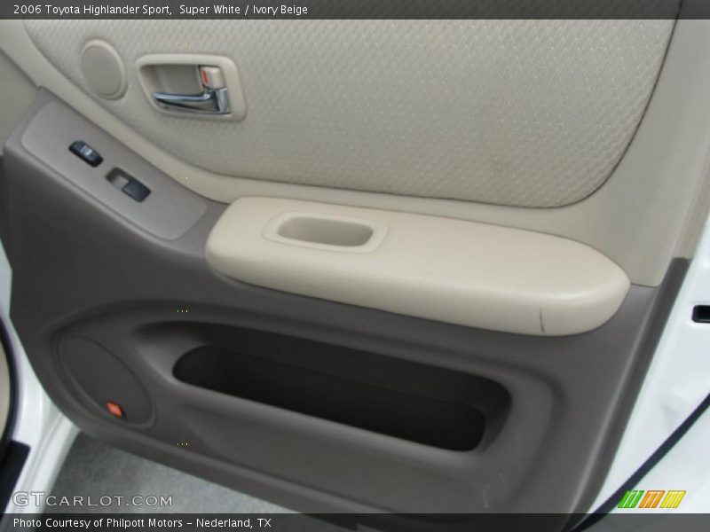 Super White / Ivory Beige 2006 Toyota Highlander Sport