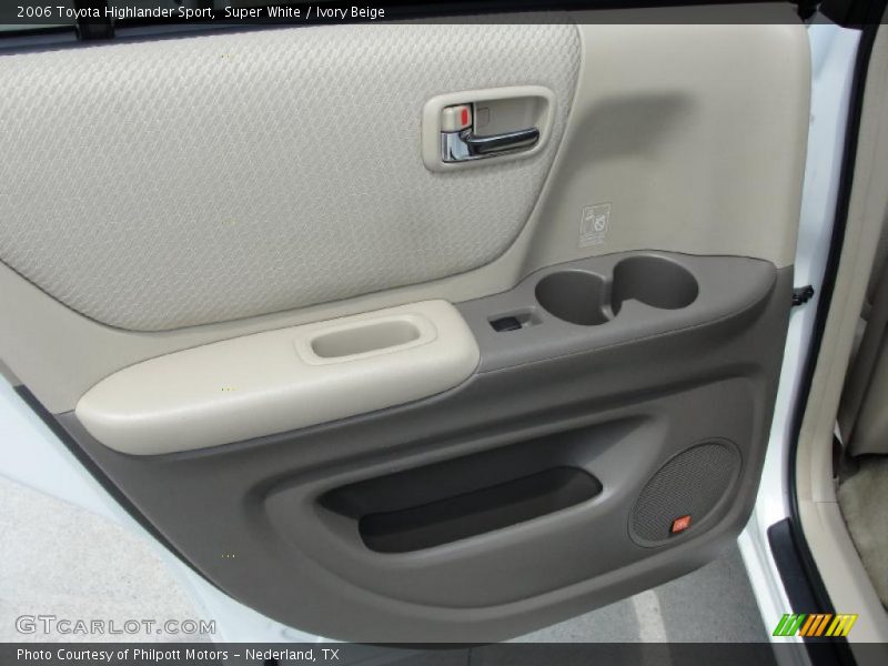 Super White / Ivory Beige 2006 Toyota Highlander Sport