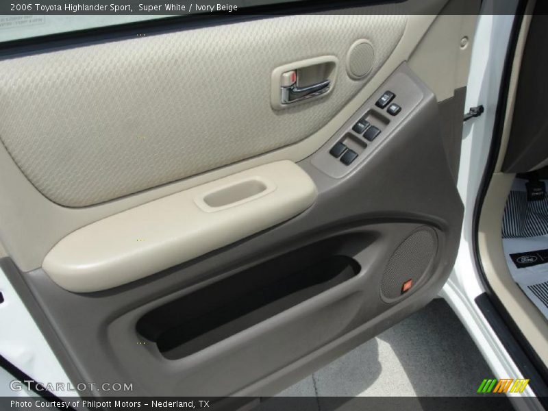 Super White / Ivory Beige 2006 Toyota Highlander Sport