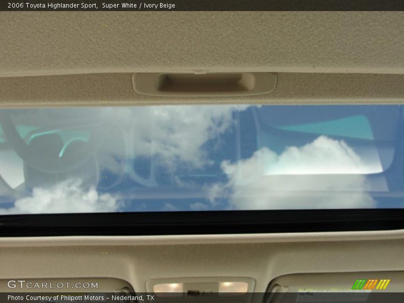 Super White / Ivory Beige 2006 Toyota Highlander Sport