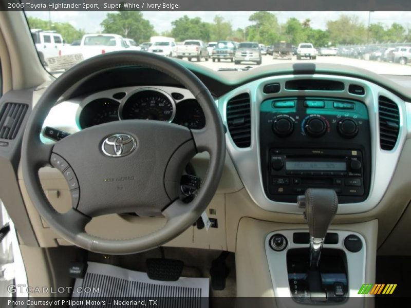 Super White / Ivory Beige 2006 Toyota Highlander Sport