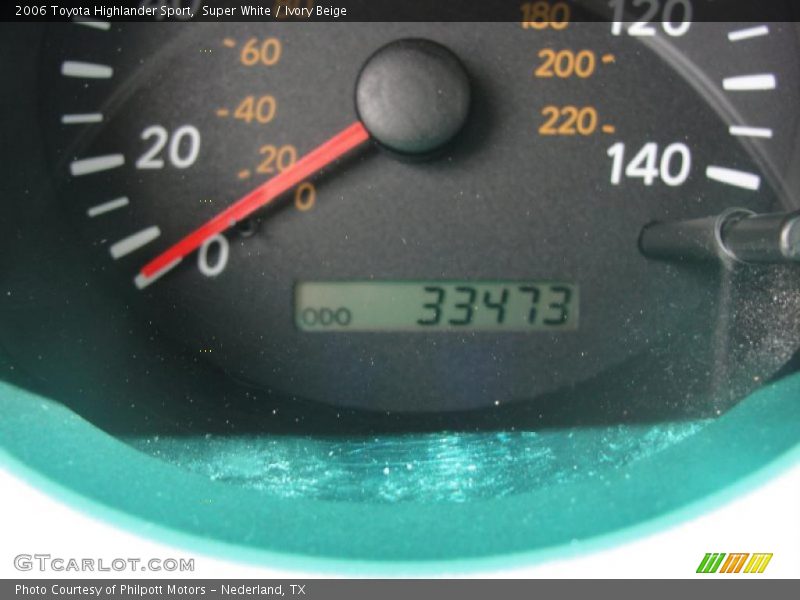 Super White / Ivory Beige 2006 Toyota Highlander Sport