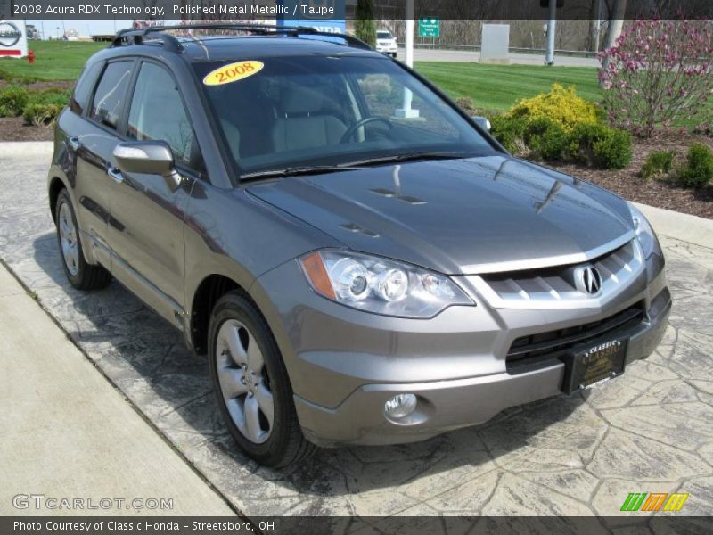 Polished Metal Metallic / Taupe 2008 Acura RDX Technology