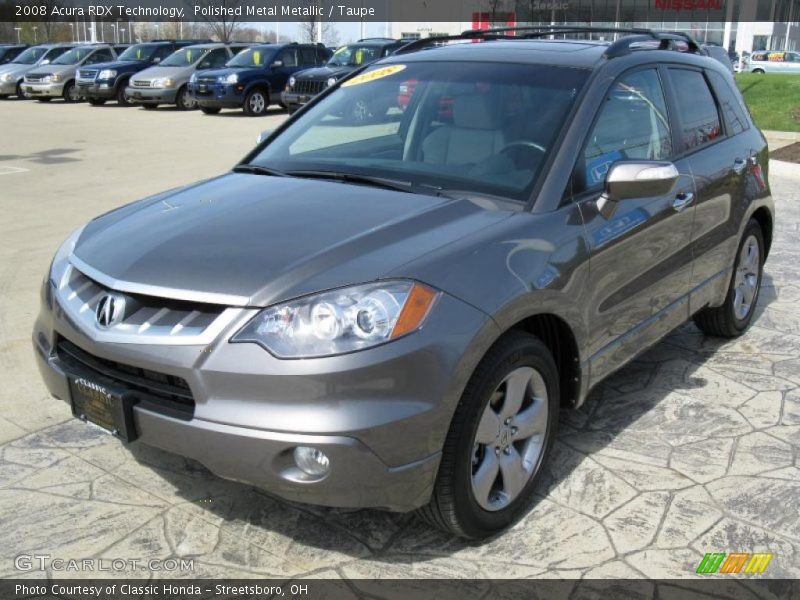Polished Metal Metallic / Taupe 2008 Acura RDX Technology