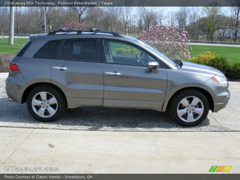 Polished Metal Metallic / Taupe 2008 Acura RDX Technology