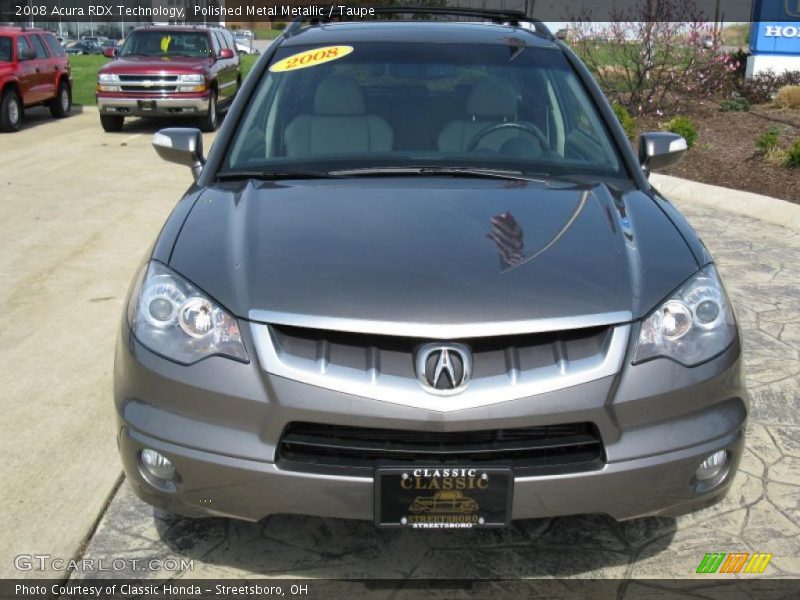 Polished Metal Metallic / Taupe 2008 Acura RDX Technology