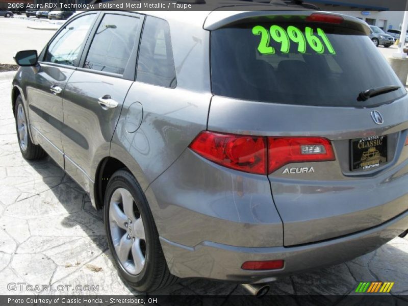 Polished Metal Metallic / Taupe 2008 Acura RDX Technology