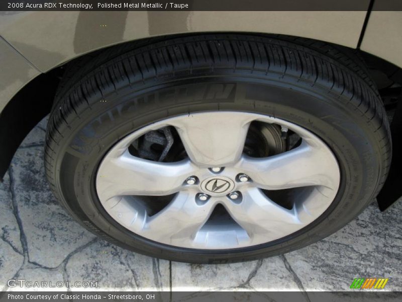 Polished Metal Metallic / Taupe 2008 Acura RDX Technology