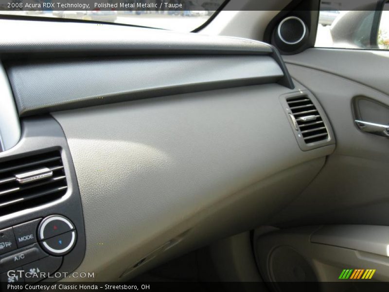 Polished Metal Metallic / Taupe 2008 Acura RDX Technology