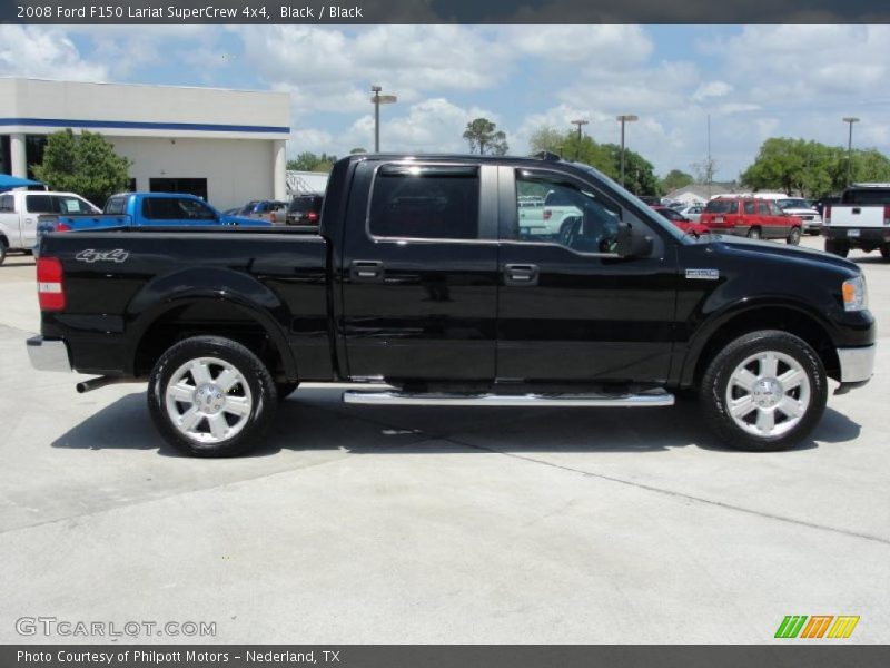 Black / Black 2008 Ford F150 Lariat SuperCrew 4x4