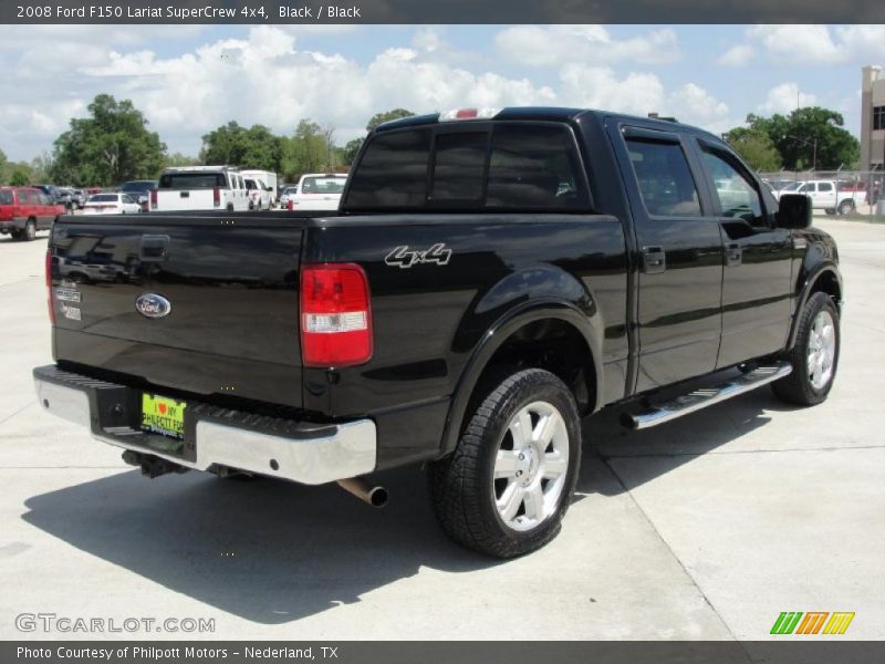 Black / Black 2008 Ford F150 Lariat SuperCrew 4x4