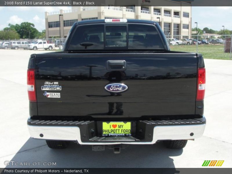 Black / Black 2008 Ford F150 Lariat SuperCrew 4x4