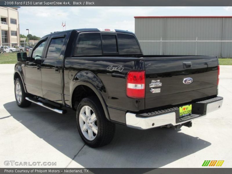 Black / Black 2008 Ford F150 Lariat SuperCrew 4x4