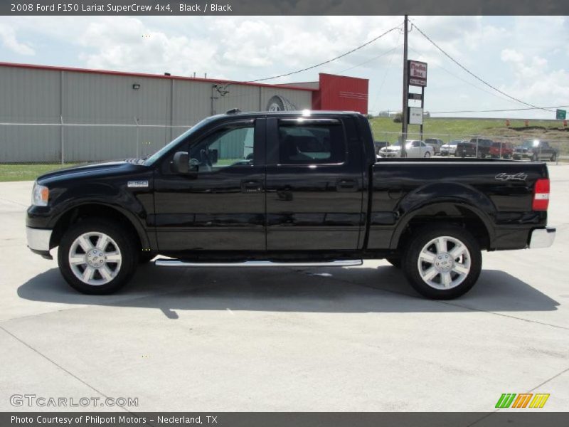 Black / Black 2008 Ford F150 Lariat SuperCrew 4x4