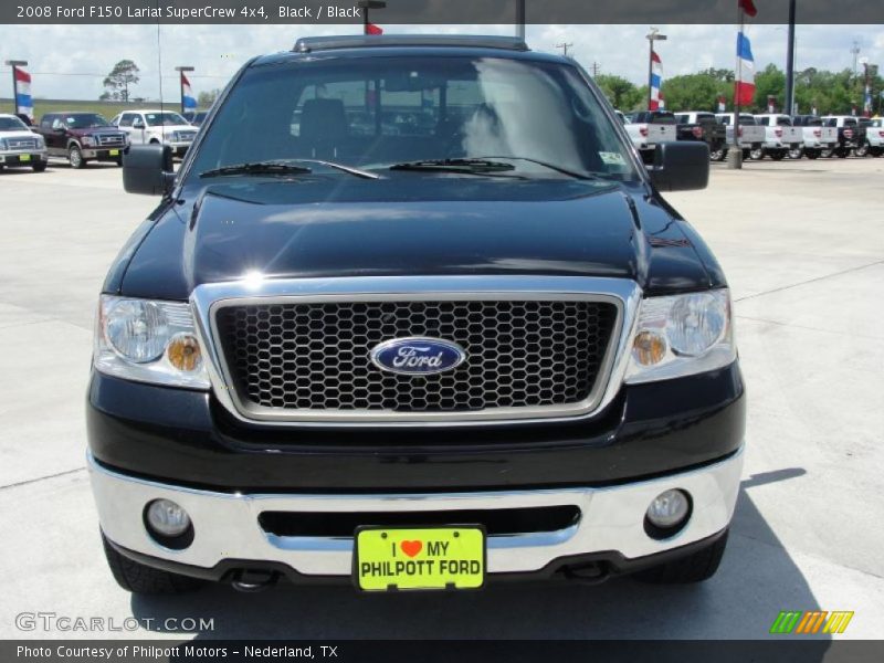 Black / Black 2008 Ford F150 Lariat SuperCrew 4x4