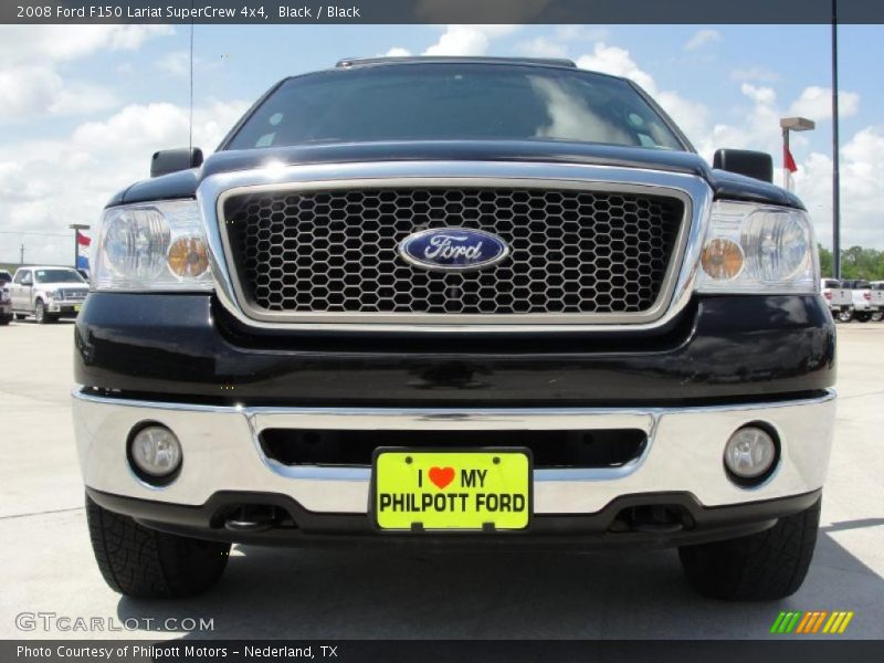 Black / Black 2008 Ford F150 Lariat SuperCrew 4x4
