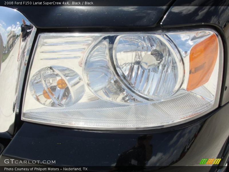 Black / Black 2008 Ford F150 Lariat SuperCrew 4x4