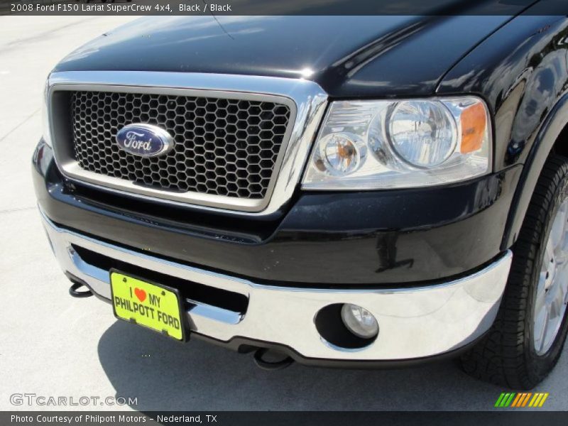 Black / Black 2008 Ford F150 Lariat SuperCrew 4x4