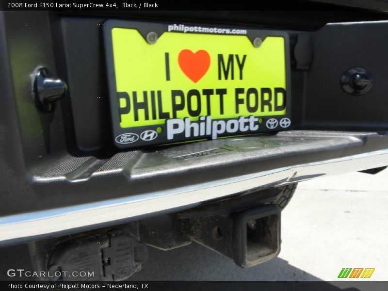 Black / Black 2008 Ford F150 Lariat SuperCrew 4x4