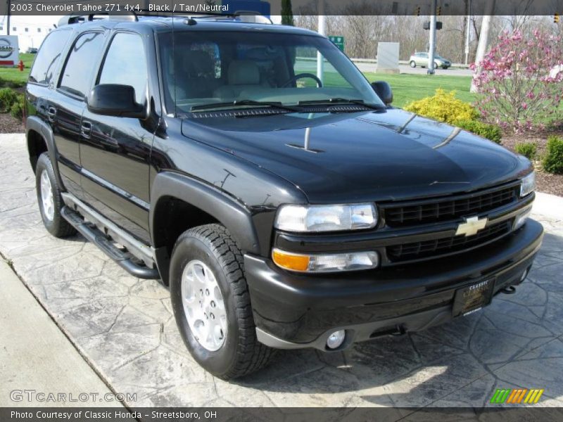 Black / Tan/Neutral 2003 Chevrolet Tahoe Z71 4x4