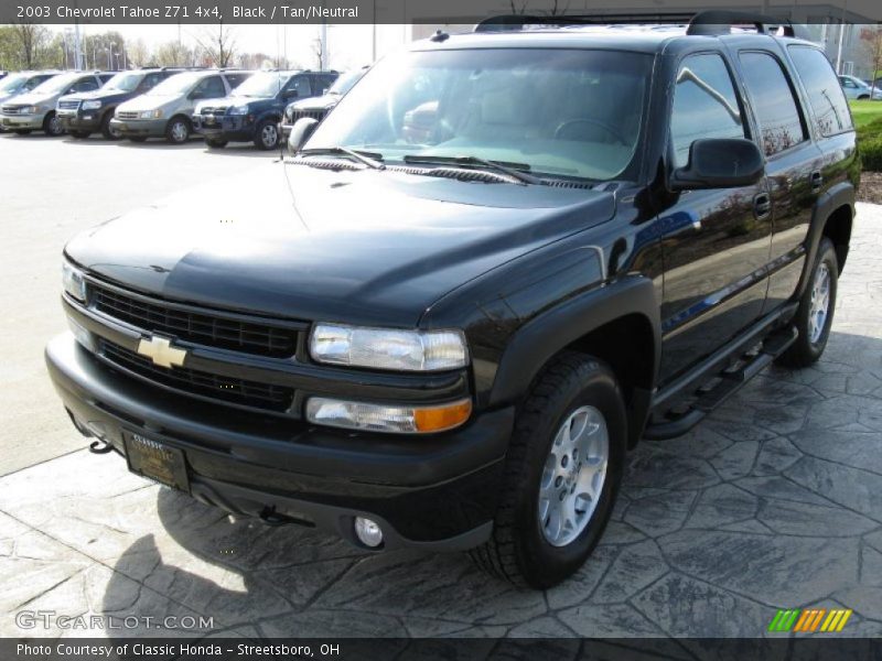 Black / Tan/Neutral 2003 Chevrolet Tahoe Z71 4x4