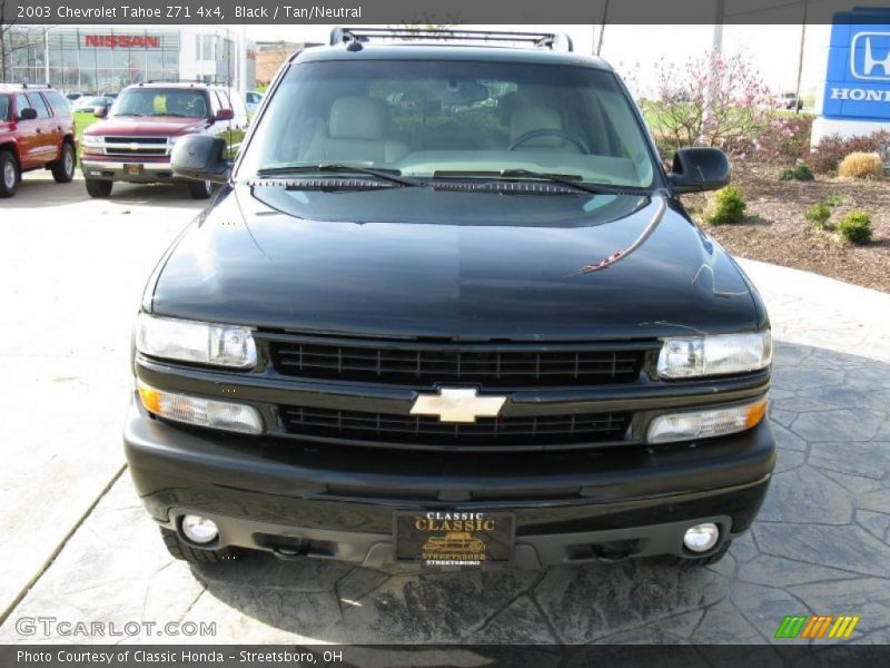 Black / Tan/Neutral 2003 Chevrolet Tahoe Z71 4x4