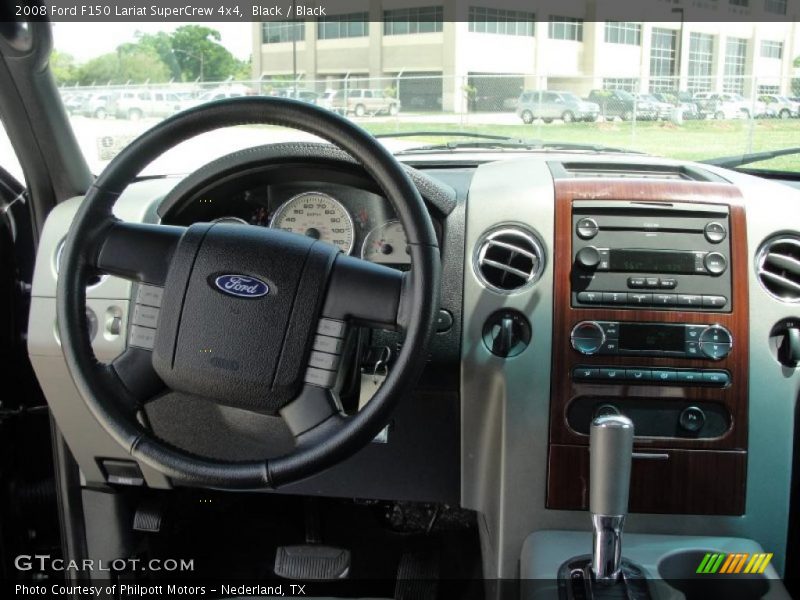 Black / Black 2008 Ford F150 Lariat SuperCrew 4x4